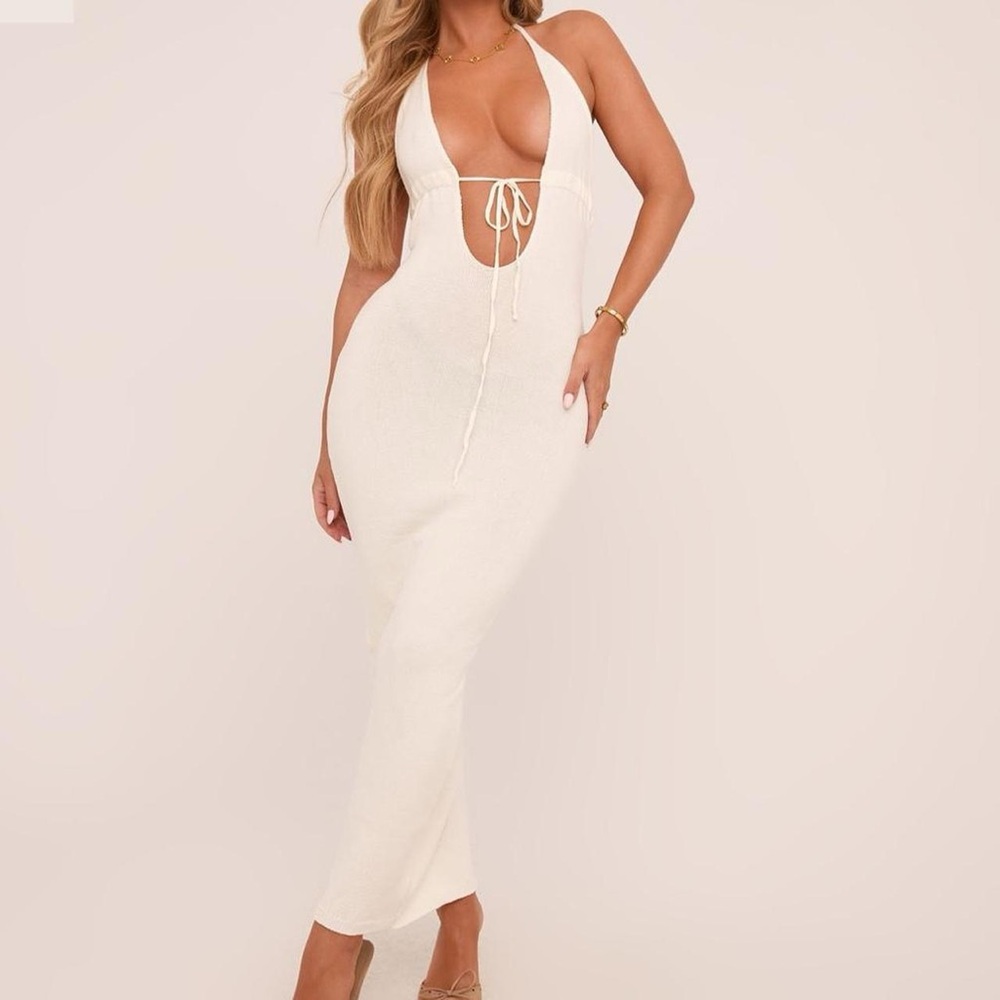 Ego official cream dress